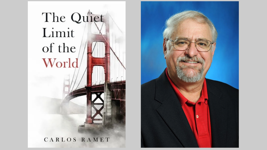 photo of book cover beside photo of Carlos Ramet